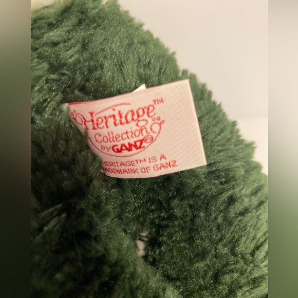 Heritage Collection By Ganz Christmas Teddy Bear Green Suit With Hood Rare HTF - Picture 12 of 15